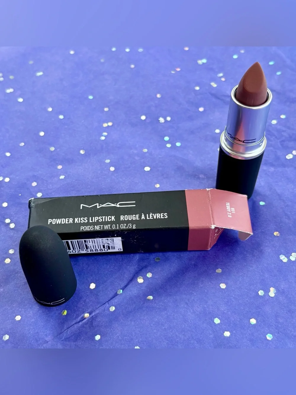 NIB MAC Cosmetics Powder Kiss Lipstick - Dusty Rose Pink
